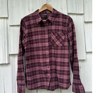 Patagonia Heywood Button Down Shirt Flannel Size 4 Women's